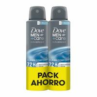 Deodorant Spray Dove men clean confort 150 ml Fris Mannen 2 Onderdelen (2 Stuks)