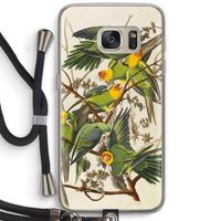 Carolinaparkiet: Samsung Galaxy S7 Transparant Hoesje met koord