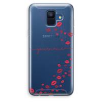 Kusjes: Samsung Galaxy A6 (2018) Transparant Hoesje - thumbnail