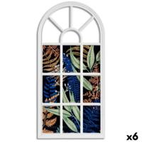 Muurfotlijst Gift Decor KF2079-W KF2079-W Wit Glas Plastic Venster (6 Stuks)