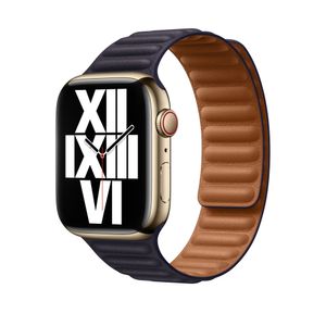 Apple origineel Leather Link Apple Watch S/M 42mm / 44mm / 45mm / 49mm Ink - MP873AM/A