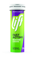 Lift Fast Acting Glucose Kauwtabletten - Bosbes