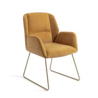 Jesper Home Eetkamerstoel 'Myoko' Slide Gold, kleur El Dorado