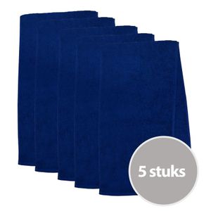 The One Sporthanddoek 30x130 cm 450 gram Donker blauw (5 stuks)