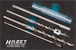 HAZET Reparatieset voor gloeibougies 4760-M8X1/9 · 9-delig