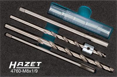 HAZET Reparatieset voor gloeibougies 4760-M8X1/9 · 9-delig