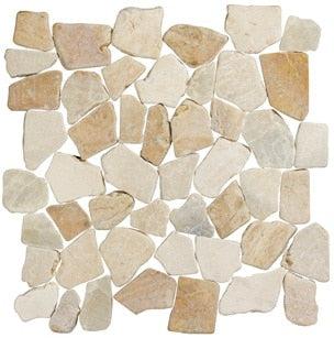 Stone Line Palladiana Mozaiek Tegel Breuk - Crème Mix Marmer Ongeglazuurd 300x300mm