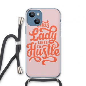 Hustle Lady: iPhone 13 mini Transparant Hoesje met koord