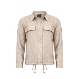Poools - Beige | Dames | Jasje | Beige | 46 | regular | Kamst mode