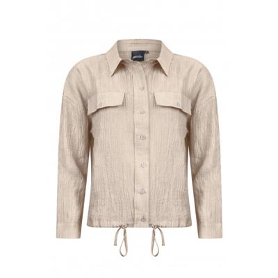 Poools - Beige | Dames | Jasje | Beige | 46 | regular | Kamst mode