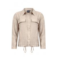 Poools - Beige | Dames | Jasje | Beige | 46 | regular | Kamst mode