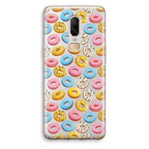 Pink donuts: OnePlus 6 Transparant Hoesje