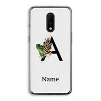 Charcoal Flora: OnePlus 7 Transparant Hoesje