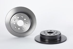 Remschijf COATED DISC LINE BREMBO, Remschijftype: Massief, u.a. für Lexus, Toyota