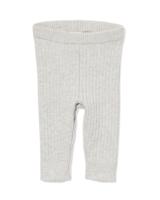 HEMA Newborn legging rib grijsmelange (grijsmelange)