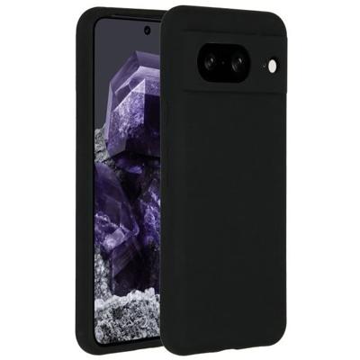 Accezz Liquid Silicone Backcover Google Pixel 8 Telefoonhoesje Zwart