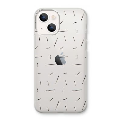Hipster stripes: iPhone 13 mini Transparant Hoesje