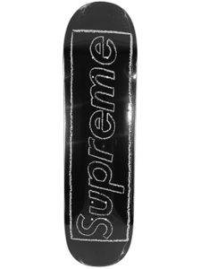 Supreme x KAWS planche de skateboard à logo Chalk - Noir