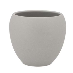 DK Design Bloempot/plantenpot Vinci - lichtgrijs mat - voor binnen - D15 x H17 cm