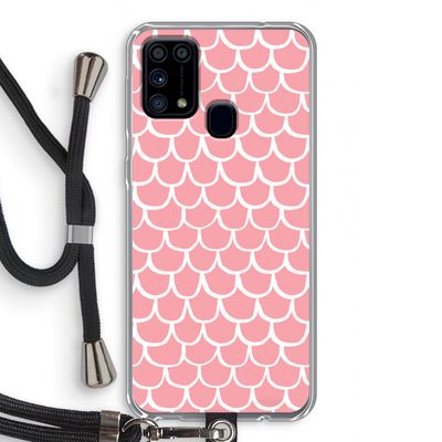 Dakpannetjes: Samsung Galaxy M31 Transparant Hoesje met koord