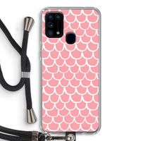 Dakpannetjes: Samsung Galaxy M31 Transparant Hoesje met koord