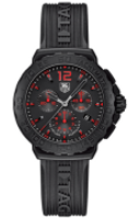 Horlogeband Tag Heuer CAU111A / FT6024 Rubber Zwart 20mm - thumbnail