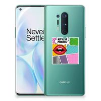 OnePlus 8 Pro Silicone Back Cover Popart Princess - thumbnail