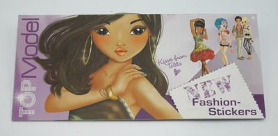 Van Der Doelen Topmodel fashion stickers 4 velletjes