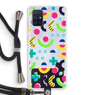 8-bit N°1: Samsung Galaxy A71 Transparant Hoesje met koord