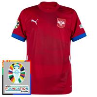 Servië Shirt Thuis 2024-2025 + Euro 2024 Badges