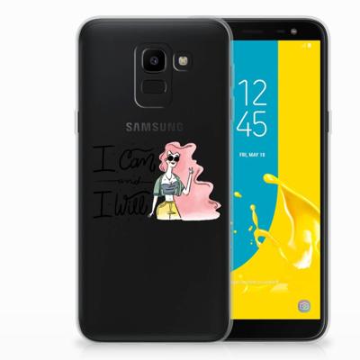 Samsung Galaxy J6 2018 Telefoonhoesje met Naam i Can Samsung Galaxy J6 2018 Telefoonhoesje met Naam i Can