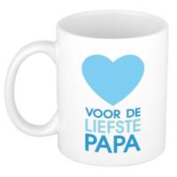 Bellatio Decorations - Koffiemok - Voor de liefste papa - cadeau beker - Vaderdag - 300 ml