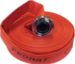 Promat Bouw-/industrieslang | binnen-d. 75 mm | lengte 20 m | lichtgevend oranje | wiel - 4000350076 4000350076