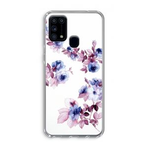 Waterverf bloemen: Samsung Galaxy M31 Transparant Hoesje