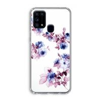 Waterverf bloemen: Samsung Galaxy M31 Transparant Hoesje
