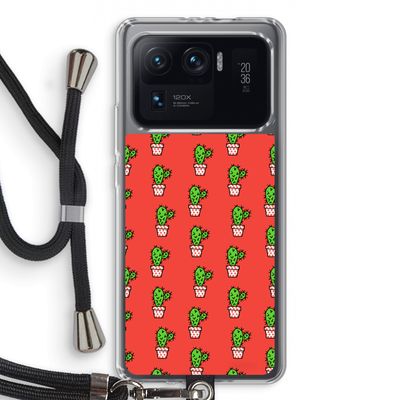 Mini cactus: Xiaomi Mi 11 Ultra Transparant Hoesje met koord