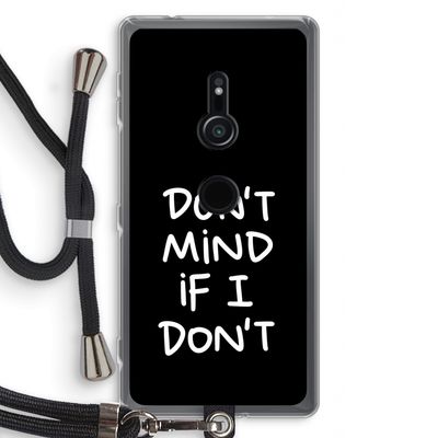 Don't Mind: Sony Xperia XZ2 Transparant Hoesje met koord