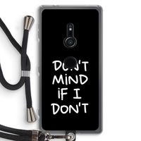 Don't Mind: Sony Xperia XZ2 Transparant Hoesje met koord