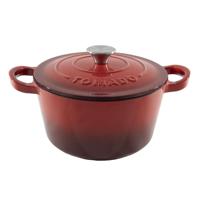 Braadpan Tomado gietijzer rood Ø28x11cm Braadpan Tomado gietijzer rood Ø28x11cm