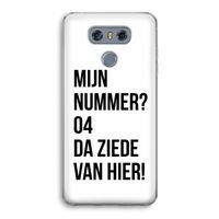 Da ziede van hier: LG G6 Transparant Hoesje