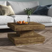 Salontafel 60x60x35 cm MDF donkerbruin - thumbnail
