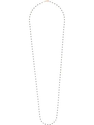 Gigi Clozeau collier en or rose 18ct à perles - Noir