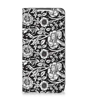 Samsung Galaxy S22 Smart Cover Black Flowers Samsung Galaxy S22 Smart Cover Black Flowers