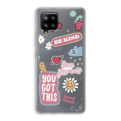 Positivity: Samsung Galaxy A42 5G Transparant Hoesje
