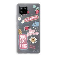 Positivity: Samsung Galaxy A42 5G Transparant Hoesje