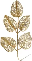 Everlands kunsttak blad 36cm licht goud 10 stuks