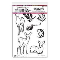 Ranger Ink Ranger • dina wakley media cling stamps fawns