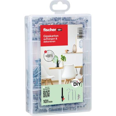 Fischer 513892 Meister-Box met GK-pluggen, schroeven, winkelhaken en ronde haken 101 onderdelen