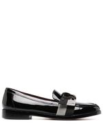 Kate Spade 24mm bow-detail leather loafers - Noir