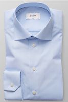 ETON Slim Fit Overhemd lichtblauw/wit, Fijne strepen - thumbnail